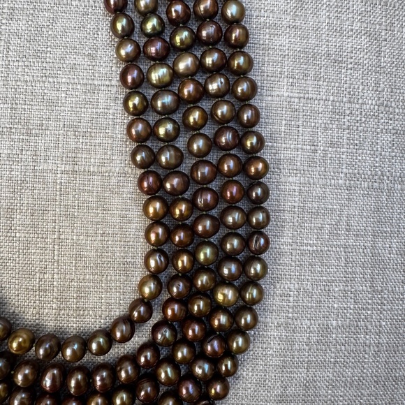 Four Strand Knotted Pearl Necklace - Picture 5 of 8